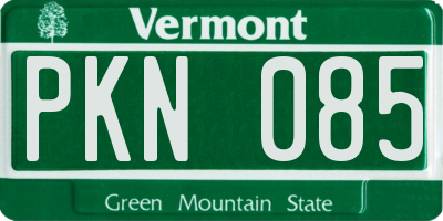 VT license plate PKN085