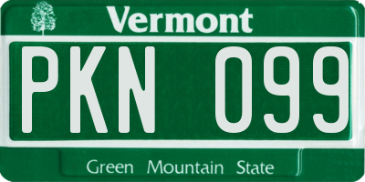 VT license plate PKN099
