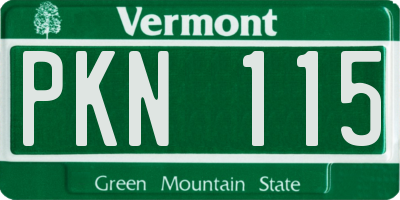 VT license plate PKN115