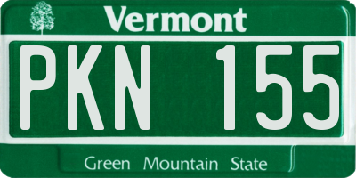 VT license plate PKN155