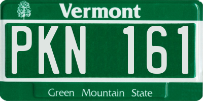 VT license plate PKN161