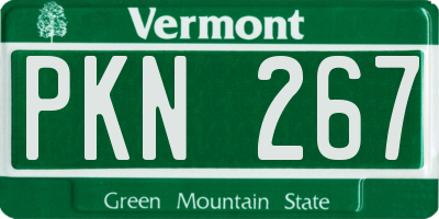VT license plate PKN267