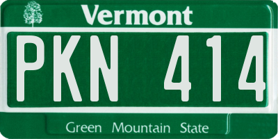 VT license plate PKN414