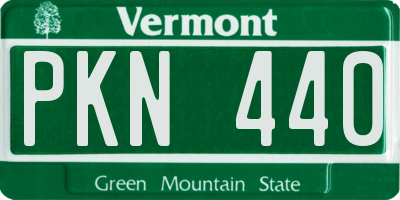 VT license plate PKN440