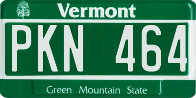 VT license plate PKN464