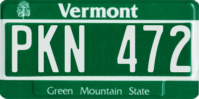 VT license plate PKN472