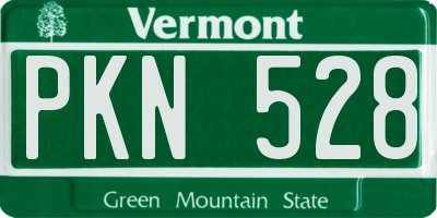 VT license plate PKN528