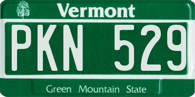 VT license plate PKN529