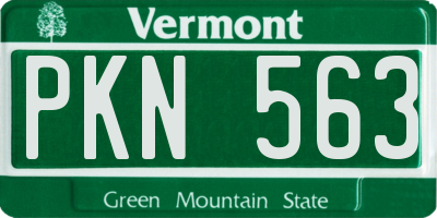 VT license plate PKN563