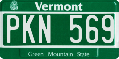 VT license plate PKN569