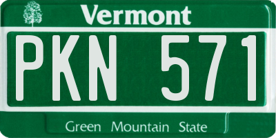 VT license plate PKN571