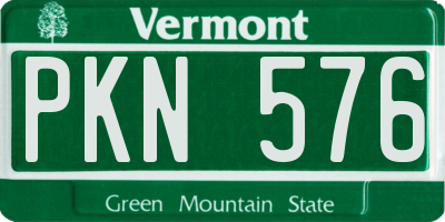 VT license plate PKN576