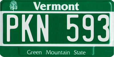 VT license plate PKN593
