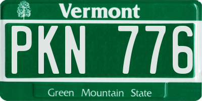 VT license plate PKN776