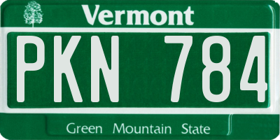 VT license plate PKN784