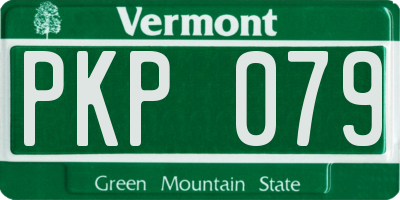 VT license plate PKP079