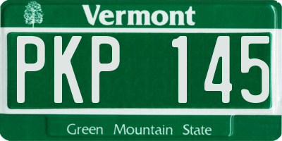 VT license plate PKP145