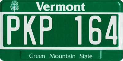 VT license plate PKP164