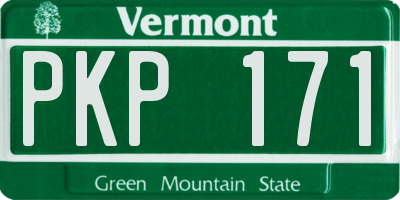 VT license plate PKP171