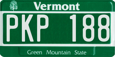 VT license plate PKP188