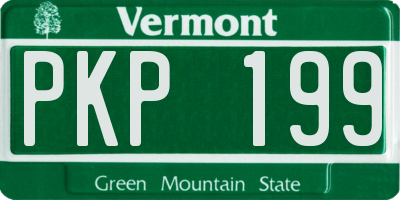 VT license plate PKP199