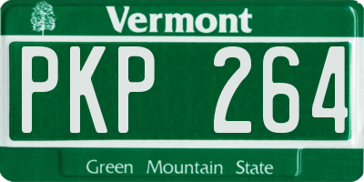 VT license plate PKP264