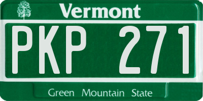 VT license plate PKP271