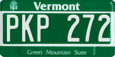 VT license plate PKP272
