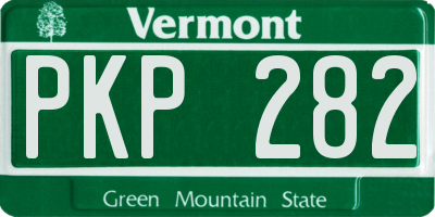 VT license plate PKP282