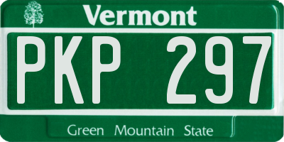 VT license plate PKP297