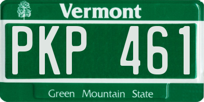 VT license plate PKP461