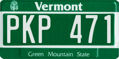 VT license plate PKP471