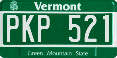 VT license plate PKP521
