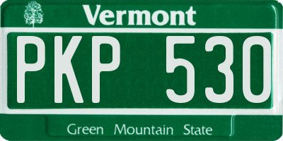 VT license plate PKP530