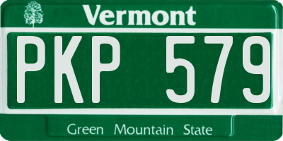 VT license plate PKP579