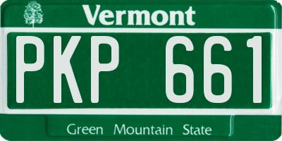 VT license plate PKP661