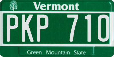 VT license plate PKP710