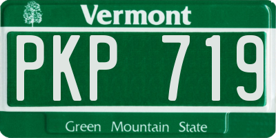 VT license plate PKP719