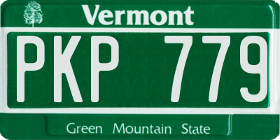 VT license plate PKP779
