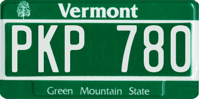 VT license plate PKP780