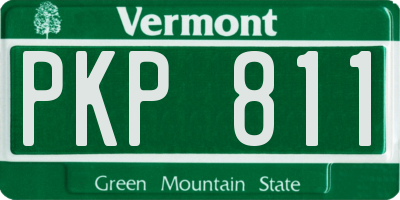 VT license plate PKP811