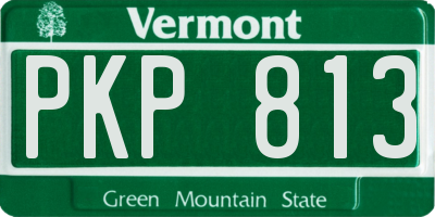 VT license plate PKP813