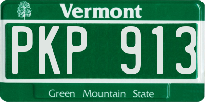VT license plate PKP913