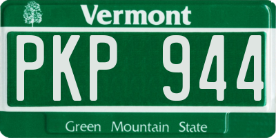 VT license plate PKP944