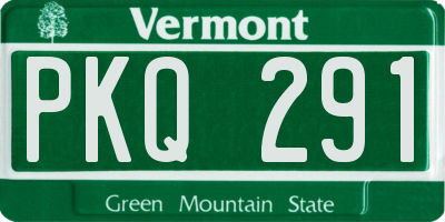 VT license plate PKQ291