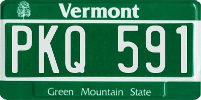 VT license plate PKQ591