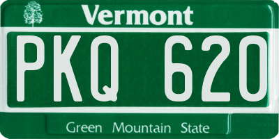 VT license plate PKQ620