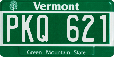 VT license plate PKQ621