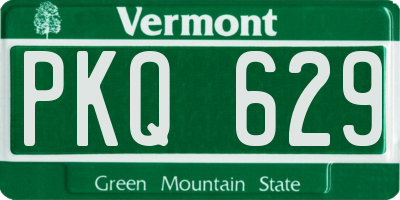 VT license plate PKQ629