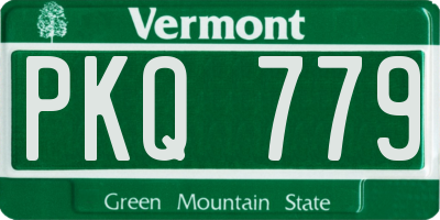 VT license plate PKQ779
